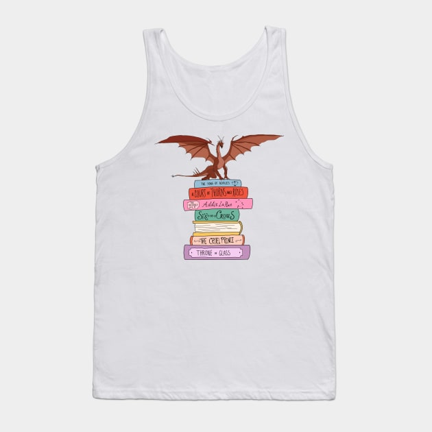 Fantasy book stack Tank Top by bookloversclub